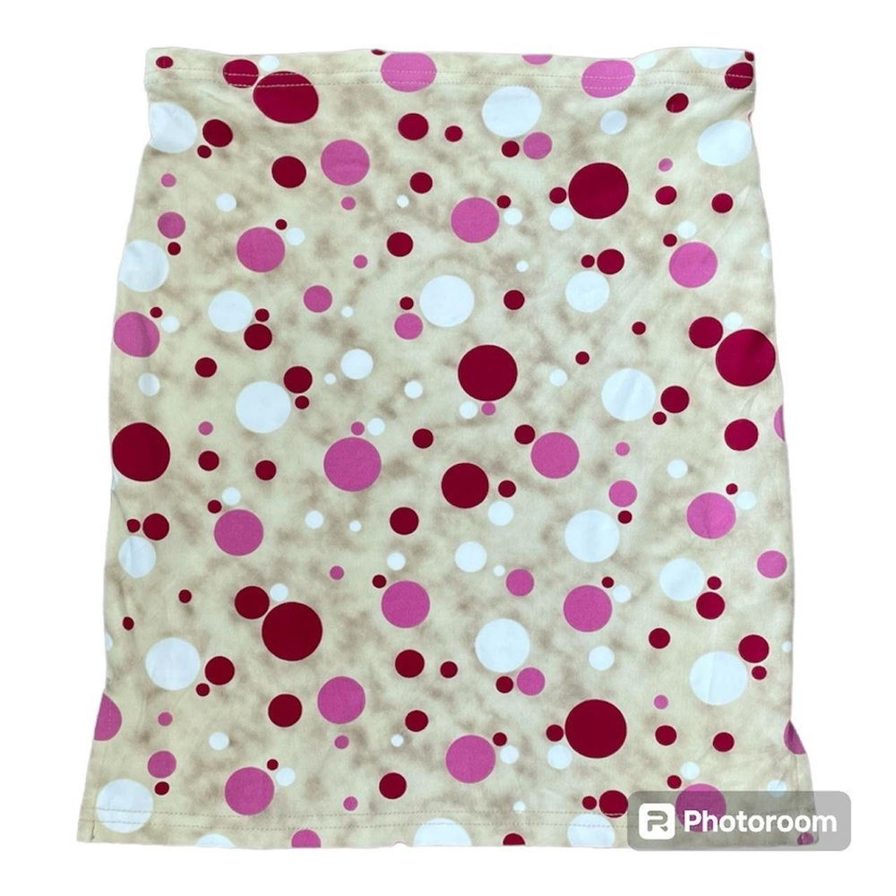 Vintage Y2K 90’s polka dot tube top giving Carrie from sex and the city